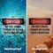 Signmission Do Not Crawl Under Or Climb Over Conveyor Danger Sign, Vinyl Decal, 10in W x 7in L, 2PK OS-2PACK-DS-D-710-L-2113 - alternate 6